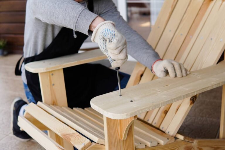 fabrication d'une chaise de jardin