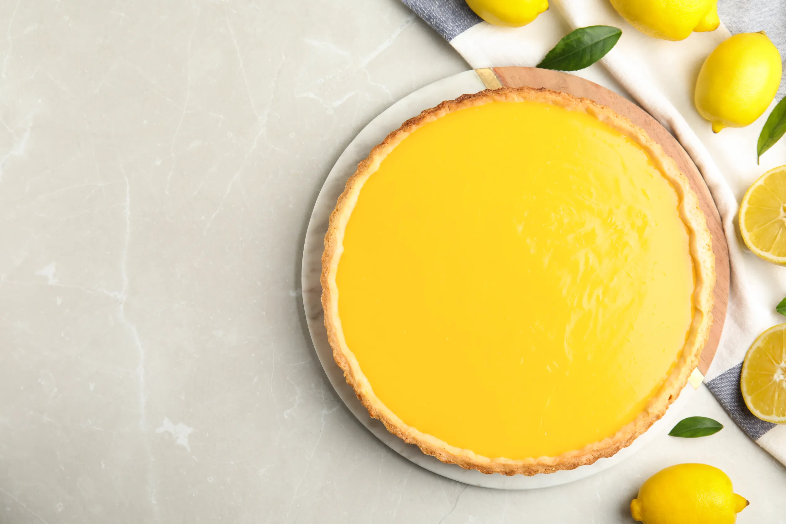 une tarte au citron 