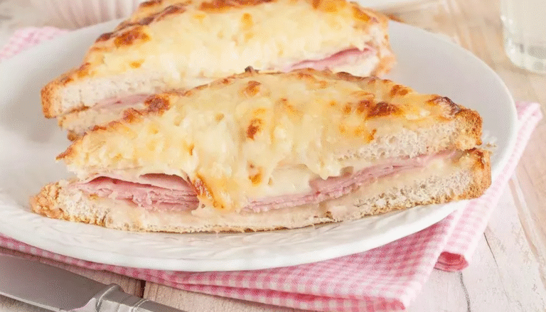 Croque-monsieur doré fondant