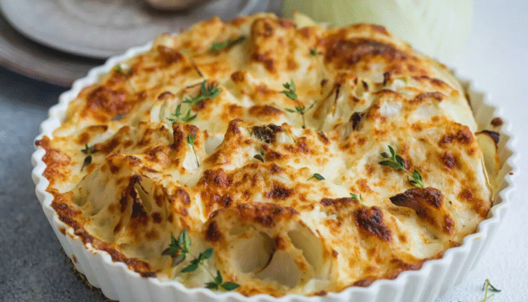 Gratin de fenouil au fromage