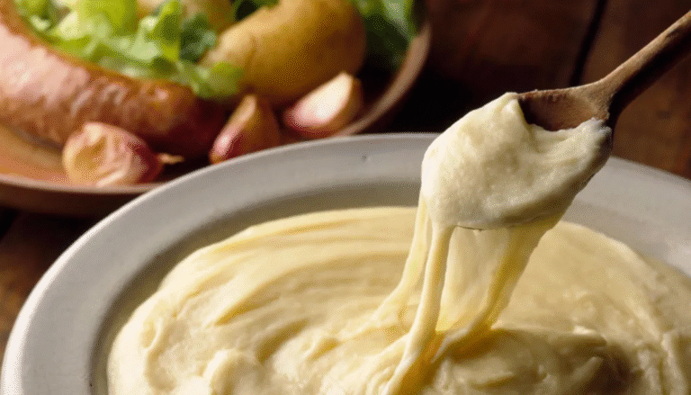 recette Aligot filant dans assiette