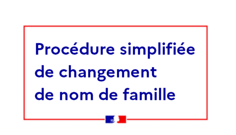 Procédure simplifiée pour le changement de nom de famille